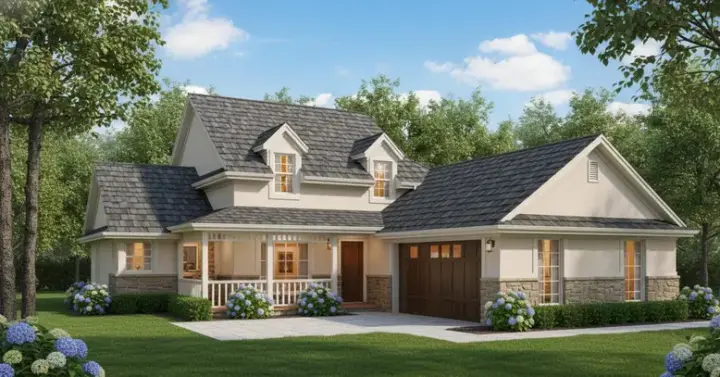 Country house plans 8-1172 - front exterior, 1,826 sq ft, 3 bed, 2 bath house plans | Monster House Plans