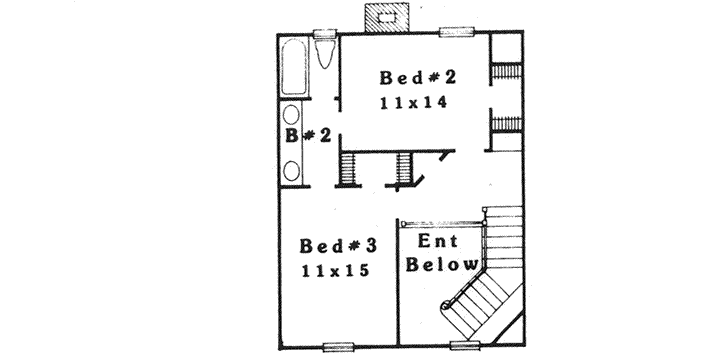 Upper/Second Floor Plan: 8-1172