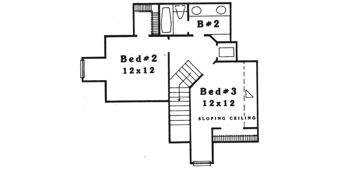 Upper/Second Floor Plan: 8-1173