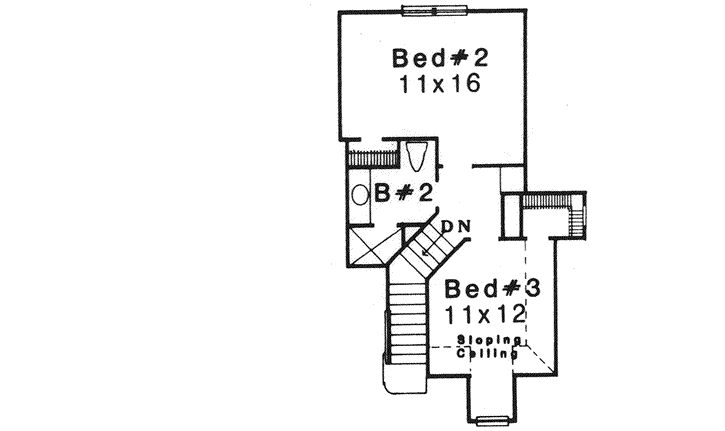 Upper/Second Floor Plan:8-1175