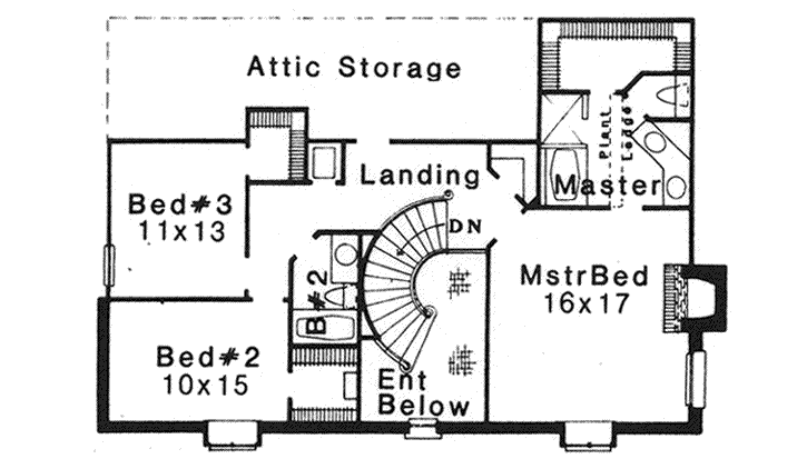 Upper/Second Floor Plan: 8-1180