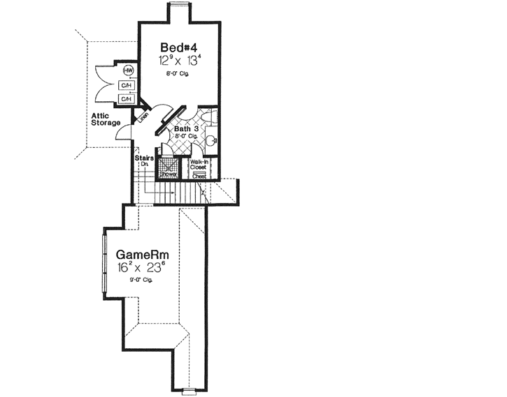 Upper/Second Floor Plan: 8-1188