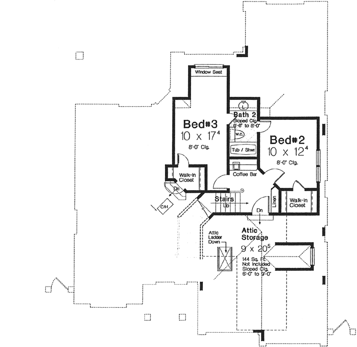 Upper/Second Floor Plan: 8-1191