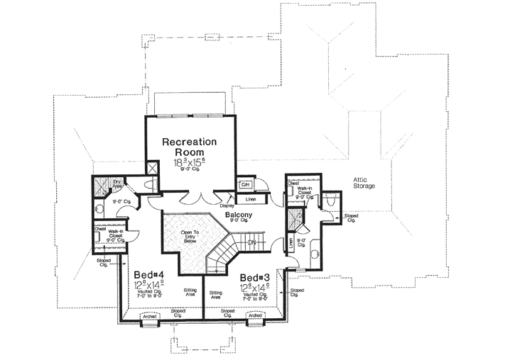Upper/Second Floor Plan: 8-1198