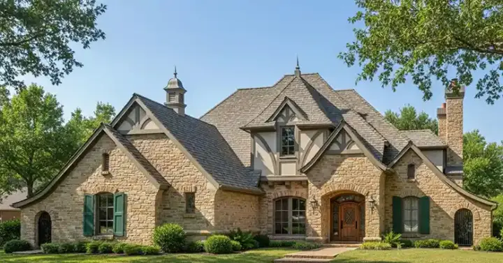 French Country house plans 8-1201 - front exterior, 2,663 sq ft, 4 bed, 3 bath house plans | Monster House Plans