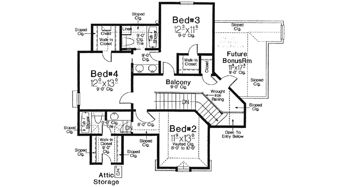 Upper/Second Floor Plan: 8-1201