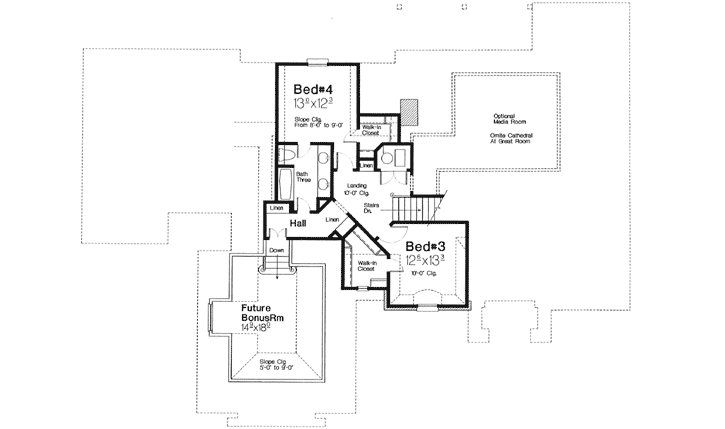 Upper/Second Floor Plan: 8-1205