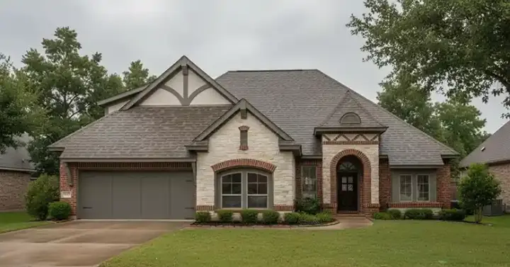 European house plans 8-1222 - front exterior, 2,068 sq ft, 3 bed, 2 bath house plans | Monster House Plans