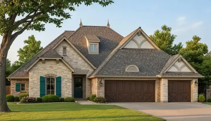 European house plans 8-1223 - front exterior, 2,093 sq ft, 3 bed, 2 bath house plans | Monster House Plans