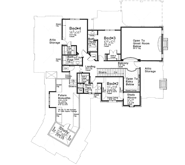 Upper/Second Floor Plan: 8-1226
