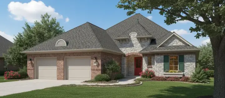 European house plans 8-1231 - front exterior, 2,213 sq ft, 3 bed, 2 bath house plans | Monster House Plans