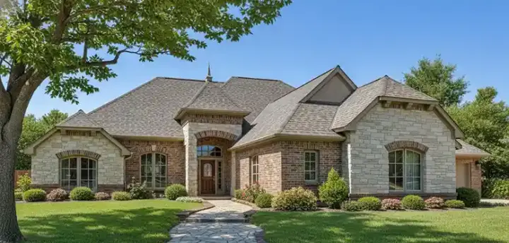 European house plans 8-1232 - front exterior, 2,697 sq ft, 4 bed, 3 bath house plans | Monster House Plans