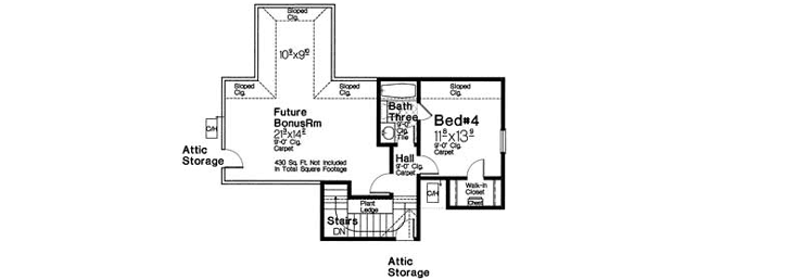 Upper/Second Floor Plan: 8-1232
