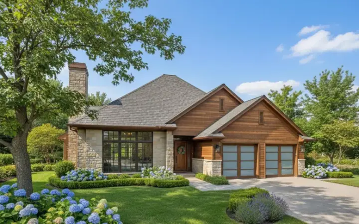 Traditional house plans 8-124 - front exterior, 1,528 sq ft, 3 bed, 2 bath house plans | Monster House Plans