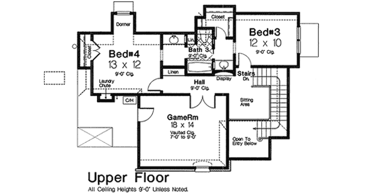Upper/Second Floor Plan: 8-1244