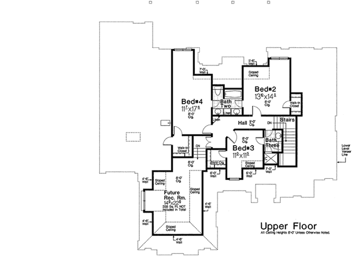 Upper/Second Floor Plan: 8-1245