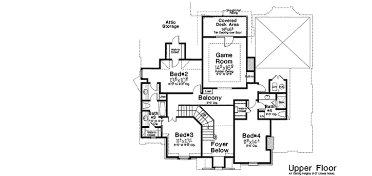 Upper/Second Floor Plan: 8-1252