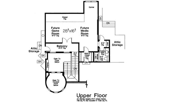 Upper/Second Floor Plan: 8-1255