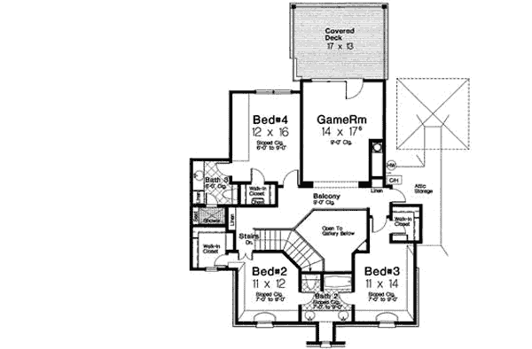 Upper/Second Floor Plan: 8-1260