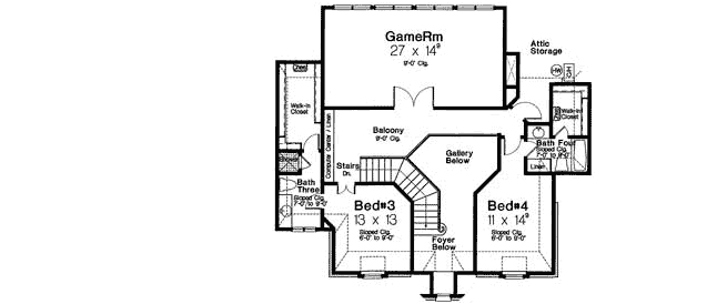 Upper/Second Floor Plan: 8-1261
