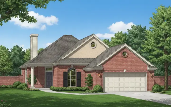 Traditional house plans 8-137 - front exterior, 1,604 sq ft, 2 bed, 2 bath house plans | Monster House Plans
