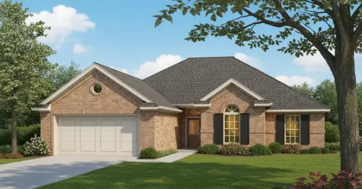 Traditional house plans 8-139 - front exterior, 1,615 sq ft, 3 bed, 2 bath house plans | Monster House Plans