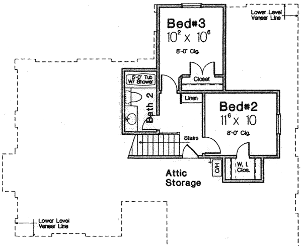 Upper/Second Floor Plan: 8-142