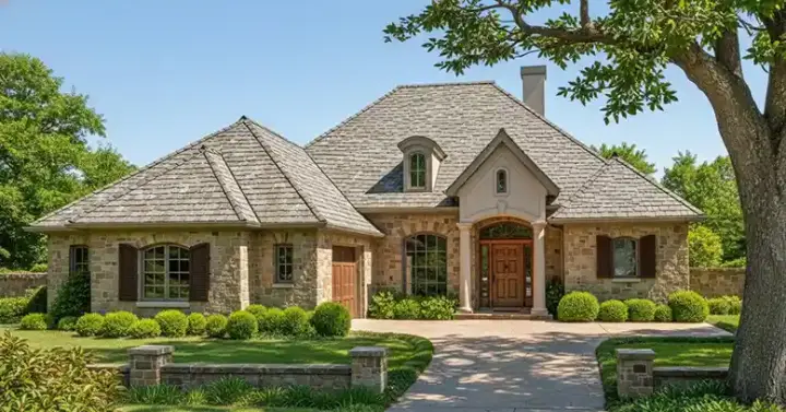 Traditional house plans 8-161 - front exterior, 1,736 sq ft, 3 bed, 2 bath house plans | Monster House Plans