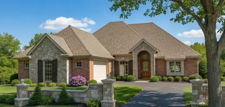 Traditional house plans 8-165 - front exterior, 1,795 sq ft, 3 bed, 2 bath house plans | Monster House Plans
