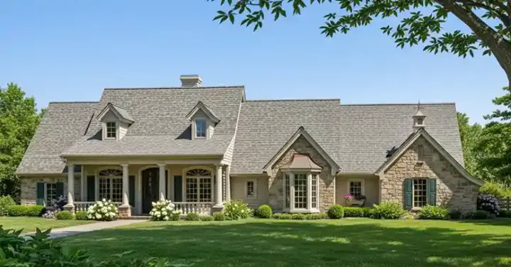 Country house plans 8-189 - front exterior, 1,902 sq ft, 4 bed, 2 bath house plans | Monster House Plans