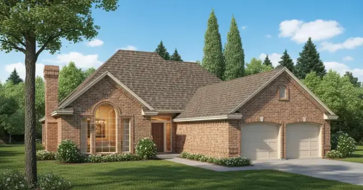 Traditional house plans 8-191 - front exterior, 1,911 sq ft, 4 bed, 2 bath house plans | Monster House Plans