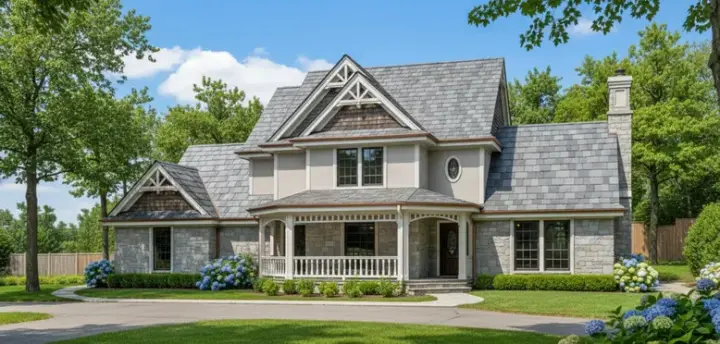 Country house plans 8-195 - front exterior, 1,920 sq ft, 3 bed, 2 bath house plans | Monster House Plans