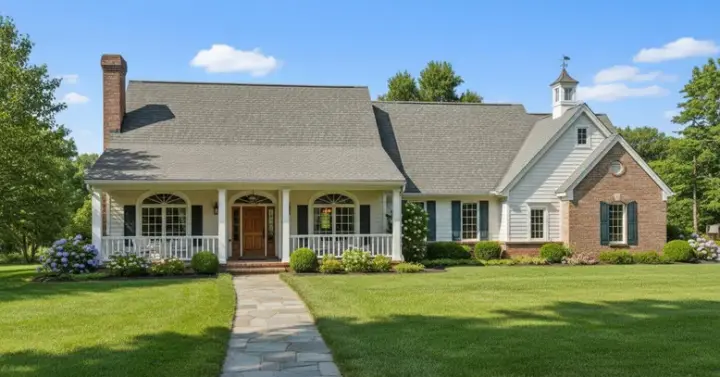 Country house plans 8-199 - front exterior, 1,945 sq ft, 3 bed, 2 bath house plans | Monster House Plans