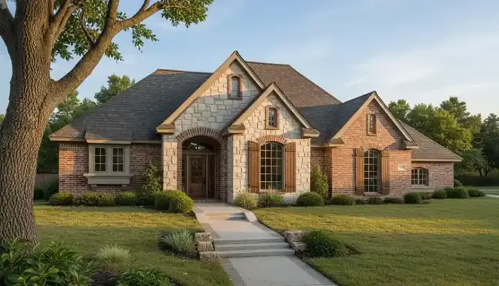 Traditional house plans 8-204 - front exterior, 1,966 sq ft, 3 bed, 2 bath house plans | Monster House Plans