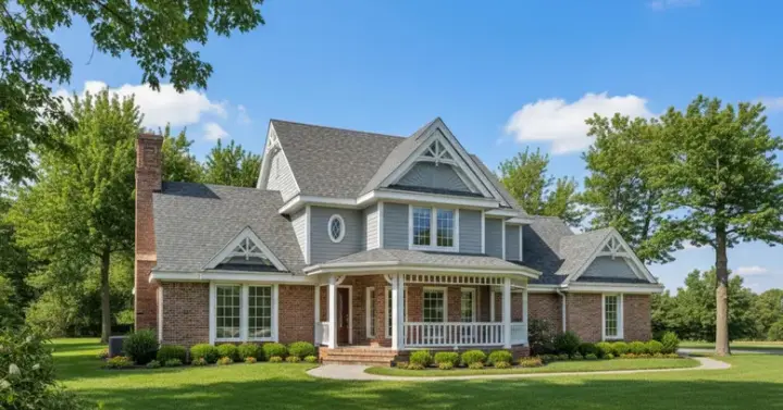 Farmhouse house plans 8-209 - front exterior, 1,995 sq ft, 3 bed, 2 bath house plans | Monster House Plans
