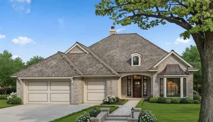 Traditional house plans 8-214 - front exterior, 2,022 sq ft, 3 bed, 2 bath house plans | Monster House Plans