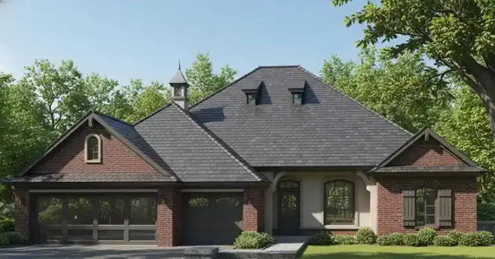 Traditional house plans 8-222 - front exterior, 2,056 sq ft, 3 bed, 2 bath house plans | Monster House Plans