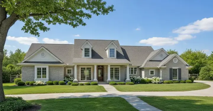 Country house plans 8-229 - front exterior, 2,077 sq ft, 3 bed, 2 bath house plans | Monster House Plans