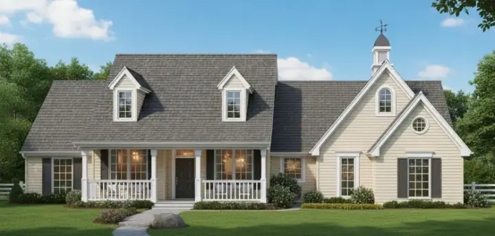 Southern house plans 8-237 - front exterior, 2,104 sq ft, 3 bed, 2 bath house plans | Monster House Plans