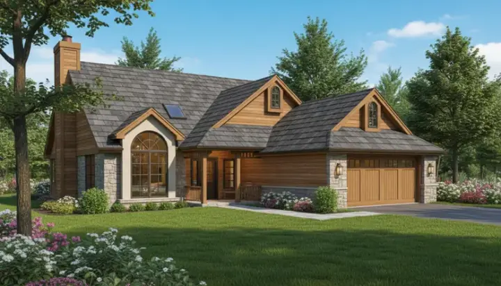 Traditional house plans 8-244 - front exterior, 2,125 sq ft, 3 bed, 2 bath house plans | Monster House Plans