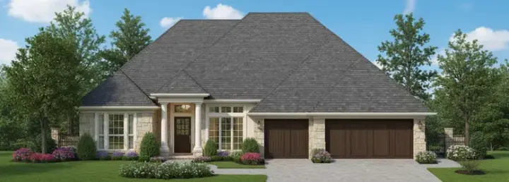 Traditional house plans 8-247 - front exterior, 2,132 sq ft, 4 bed, 3 bath house plans | Monster House Plans