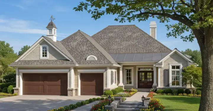 Traditional house plans 8-275 - front exterior, 2,220 sq ft, 3 bed, 2 bath house plans | Monster House Plans