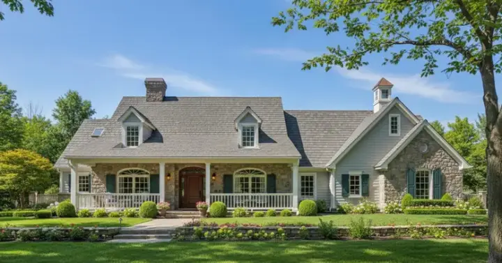 Country house plans 8-287 - front exterior, 2,256 sq ft, 3 bed, 2 bath house plans | Monster House Plans
