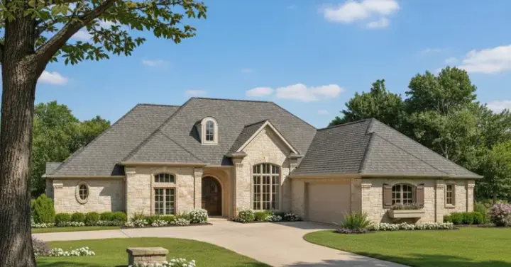 Traditional house plans 8-288 - front exterior, 2,257 sq ft, 3 bed, 2 bath house plans | Monster House Plans