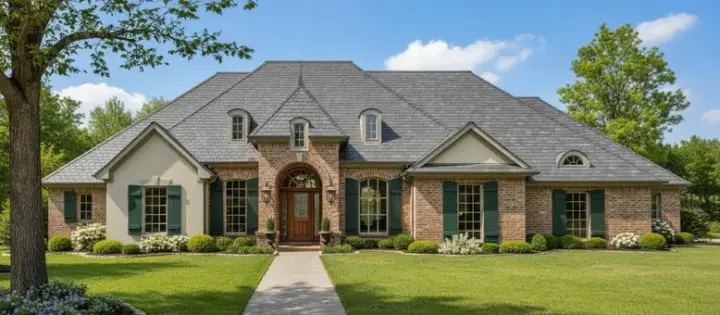 Traditional house plans 8-302 - front exterior, 2,310 sq ft, 4 bed, 2 bath house plans | Monster House Plans