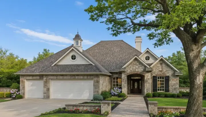 Traditional house plans 8-321 - front exterior, 2,359 sq ft, 4 bed, 3 bath house plans | Monster House Plans
