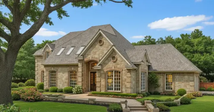 European house plans 8-323 - front exterior, 2,361 sq ft, 3 bed, 2 bath house plans | Monster House Plans