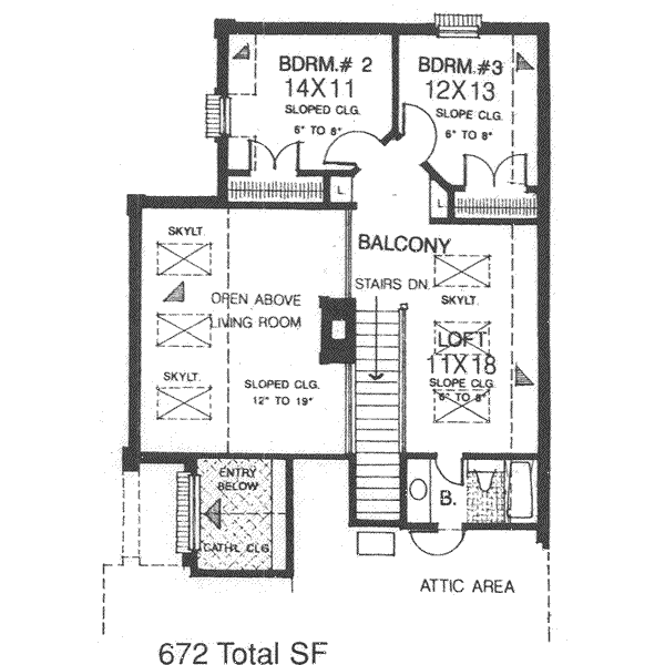 Upper/Second Floor Plan: 8-323