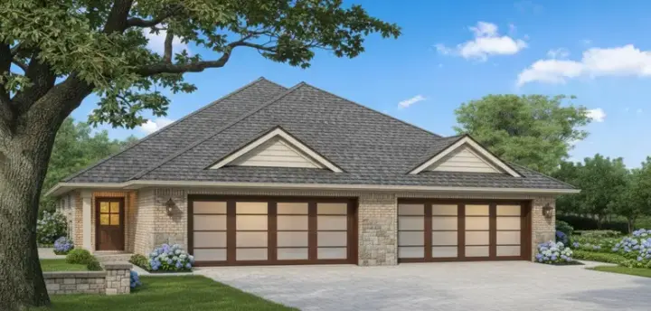 Traditional house plans 8-337 - front exterior, 2,416 sq ft, 4 bed, 4 bath house plans | Monster House Plans
