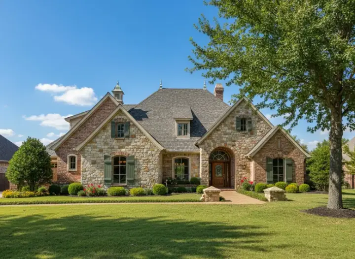 European house plans 8-348 - front exterior, 2,462 sq ft, 4 bed, 3 bath house plans | Monster House Plans